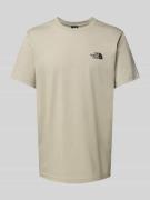 The North Face T-Shirt mit Label-Print in Hellgrau, Größe L