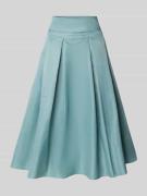 Copenhagen Muse Midirock mit gelegten Falten Modell 'SIMI' in Petrol, ...