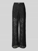 Jake*s Cocktail Loose Fit Cocktailhose mit Lochstickerei in Black, Grö...