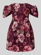 Forever New Tailliertes Cocktailkleid aus Lyocell-Mix mit Leinen-Antei...