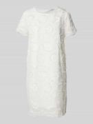 ZABAIONE Minikleid mit Häkelspitze in Weiss, Größe M