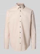 Jake*s Regular Fit Business-Hemd mit Kentkragen in Sand, Größe 37/38