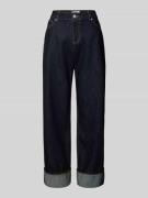 Review Straight Leg Jeans aus reiner Baumwolle in Dunkelblau, Größe 25