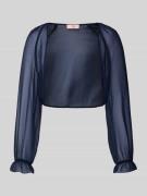 V.M. Cocktailjacke aus Chiffon in verkürzter Passform in Marine, Größe...