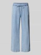 TONI Regular Fit Stoffhose aus Baumwoll-Mix mit Leinen-Anteil in Hellb...