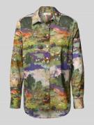 Christian Berg Woman Regular Fit Hemdbluse aus reiner Baumwolle mit ab...