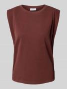 Jake*s Collection Regular Fit T-Shirt mit Kappärmeln in Bordeaux, Größ...