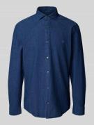 Marc O'Polo Shaped Fit Freizeithemd aus reiner Baumwolle in Jeansblau,...