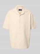 MCNEAL Freizeithemd mit Reverskragen in Sand, Größe L