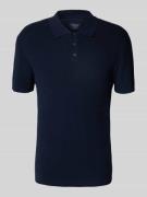 MCNEAL Poloshirt mit kurzer Knopfleiste in Dunkelblau, Größe L