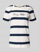 Tommy Hilfiger Regular Fit T-Shirt aus reiner Baumwolle in Weiss, Größ...