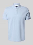 MCNEAL Poloshirt mit Label-Stitching in Hellblau, Größe L