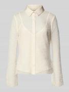 Guess Regular Fit Bluse im 2-in-1-Look in Weiss, Größe S