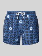 HUGO Badehose mit elastischem Bund Modell 'TORTUGA' in Bleu, Größe S