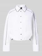 Marc Cain Hemdbluse mit Knopfleiste in Weiss, Größe 46