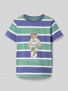 Polo Ralph Lauren Kids T-Shirt mit Label-Print in Schilf, Größe 104