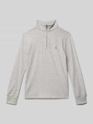 Polo Ralph Lauren Teens Sweatshirt mit Troyer-Kragen in Mittelgrau Mel...