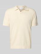 SELECTED HOMME Regular Fit Poloshirt aus Baumwoll-Leinen-Mix Modell 'L...
