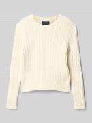 Polo Ralph Lauren Teens Strickpullover mit Zopfmuster und Label-Stitch...