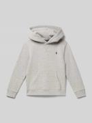Polo Ralph Lauren Kids Hoodie mit Logo-Stitching in Mittelgrau Melange...