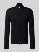 Emporio Armani Strickjacke mit Stehkragen und Zweiwege-Reißverschluss ...
