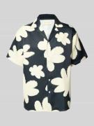 ANOTHER COTTON LAB Relaxed Fit Freizeithemd mit Resortkragen in Black,...