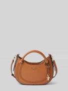 Guess Handtasche mit Label-Detail Modell 'TATUM' in Cognac, Größe 1