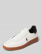 Polo Ralph Lauren Sneaker mit Label-Stitching in Weiss, Größe 40