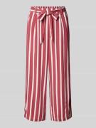 Only Regular Fit Culotte mit Bindegürtel Modell 'PRIME' in Rostrot, Gr...