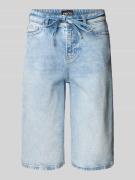 Pieces Loose Fit Jeansshorts aus Baumwoll-Mix Modell 'SELMA' in Jeansb...