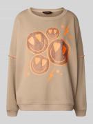 miss goodlife Relaxed Fit Sweatshirt mit Motiv-Print in Sand, Größe L