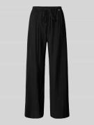 ZABAIONE Stoffhose mit elastischem Bund in Black, Größe M/L