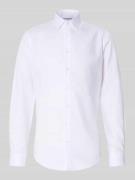 Jake*s Slim Fit Business-Hemd mit Kentkragen in Weiss, Größe 37/38