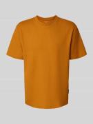 Tom Tailor Regular Fit T-Shirt aus Baumwoll-Mix in Senf, Größe L