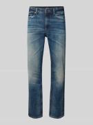 BOSS Straight Fit Jeans aus Baumwoll-Mix Modell 'OGDEN' in Jeansblau, ...