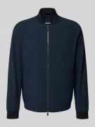 BOSS Regular Fit Blouson mit feiner Struktur Modell 'HANRY' in Marine,...