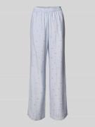 Pieces Comfort Fit Stoffhose aus Viskose-Mix Modell 'FIONNA' in Hellbl...