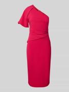Lipsy Cocktailkleid mit One-Shoulder-Träger in Pink, Größe 32