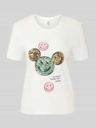 Only Regular Fit T-Shirt aus reiner Baumwolle Modell 'KITA' in Weiss, ...