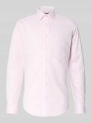 Jake*s Slim Fit Business-Hemd mit Kentkragen in Hellrosa, Größe 41/42