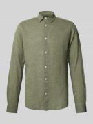 Only & Sons Slim Fit Freizeithemd aus Leinen-Baumwoll-Mix Modell 'CAID...