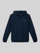 Tommy Hilfiger Teens Hoodie mit Label-Details in Marine, Größe 128
