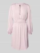 BOSS Orange Tailliertes Knielanges Kleid aus Satin Modell 'DECLY' in R...