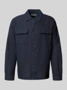 SELECTED HOMME Regular Fit Leinenhemdjacke mit Kentkragen Modell 'LERO...