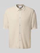 Lindbergh Freizeithemd mit Knopfleiste in Offwhite, Größe XXL