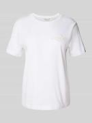 Gant Regular Fit T-Shirt aus reiner Baumwolle mit Logo-Patch in Weiss,...