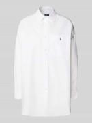 Polo Ralph Lauren Regular Fit Hemdbluse mit Logo-Stitching in Weiss, G...