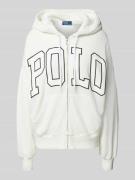 Polo Ralph Lauren Oversized Sweatjacke mit Reißverschluss in Offwhite,...
