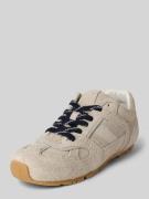 ALOHAS Sneaker aus echtem Leder mit Kontrastbesatz in Hellgrau, Größe ...