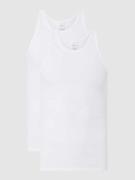 Schiesser Tanktop aus Baumwolle im 2er-Pack in Weiss, Größe 5